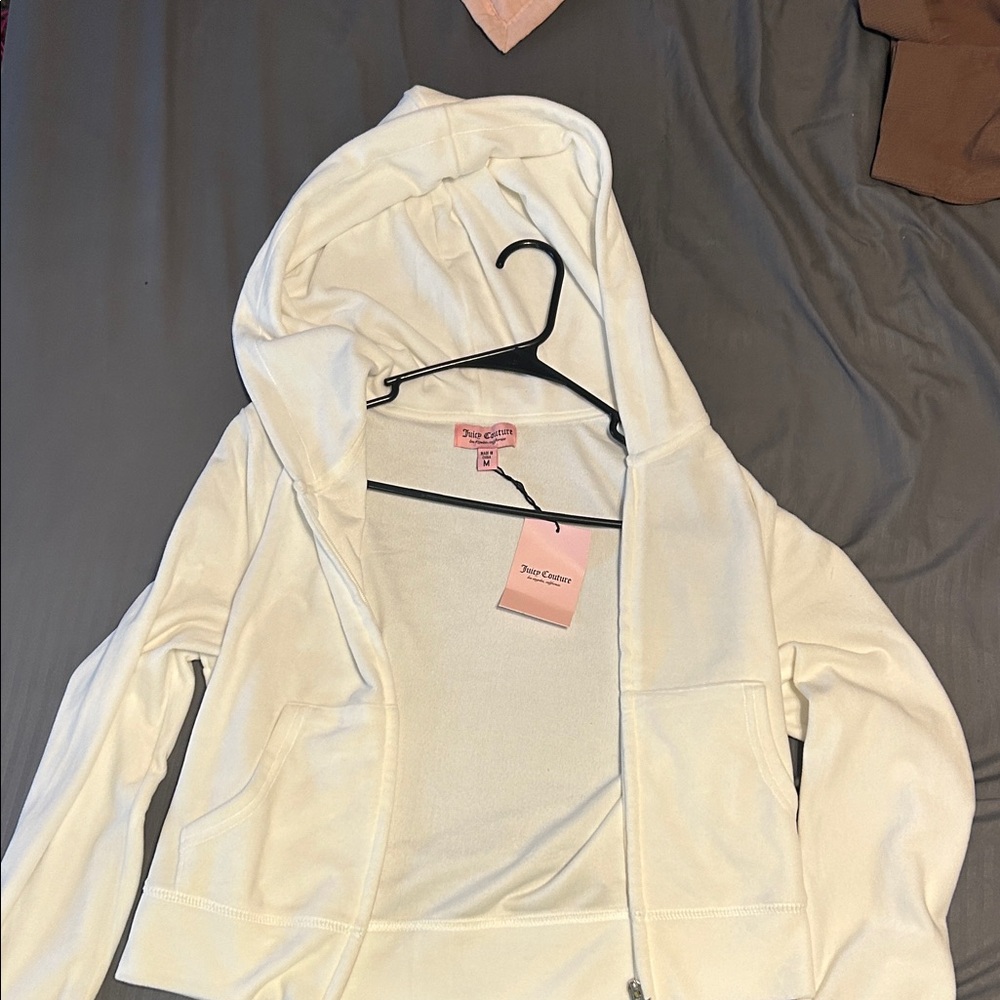 Juicy Couture Cream Hooded Jacket